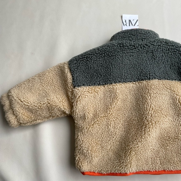 Zara Kids Faux Shearling Jacket 12-18 month and 18-24 months - Picture 6 of 16